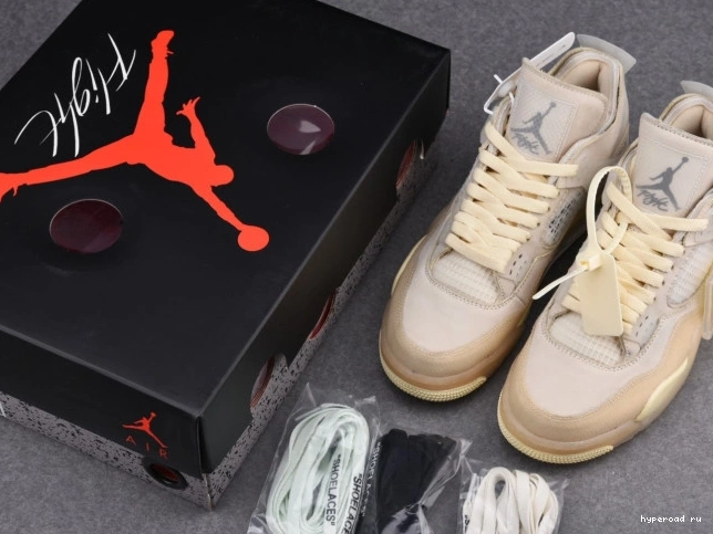 Off-White 4 x Air Sail Jordan CV9388-100 0807
